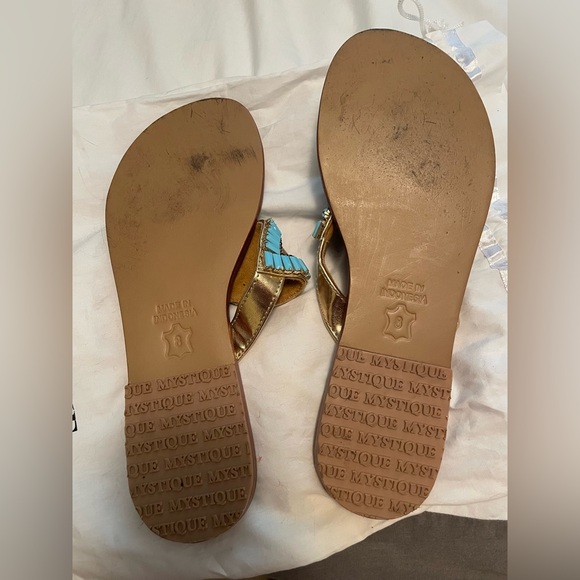 Mystique Boutique Women's Evil Eye (Jamaica) Sandals - Picture 3 of 7